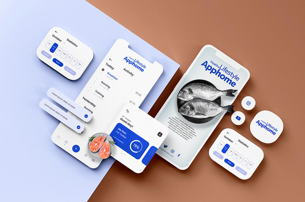 top-view-nutritional-counter-app-concept